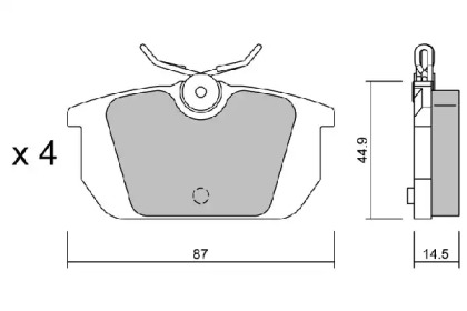 Комплект тормозных колодок (AISIN: BPFI-2007)